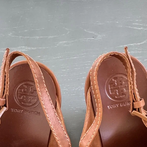 Tory Burch Tan Leather Sandals - Picture 2 of 8